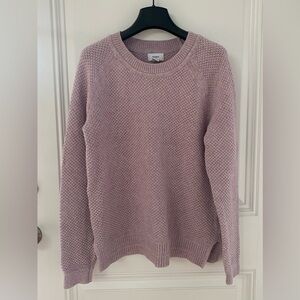 Old Navy Dusty Mauve Textured Crewneck Sweater